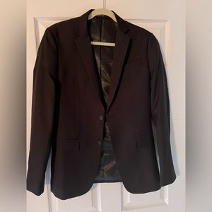 Young Men’s Large Suit Coat Sport Coat Extreme Slim Fit Black 38s